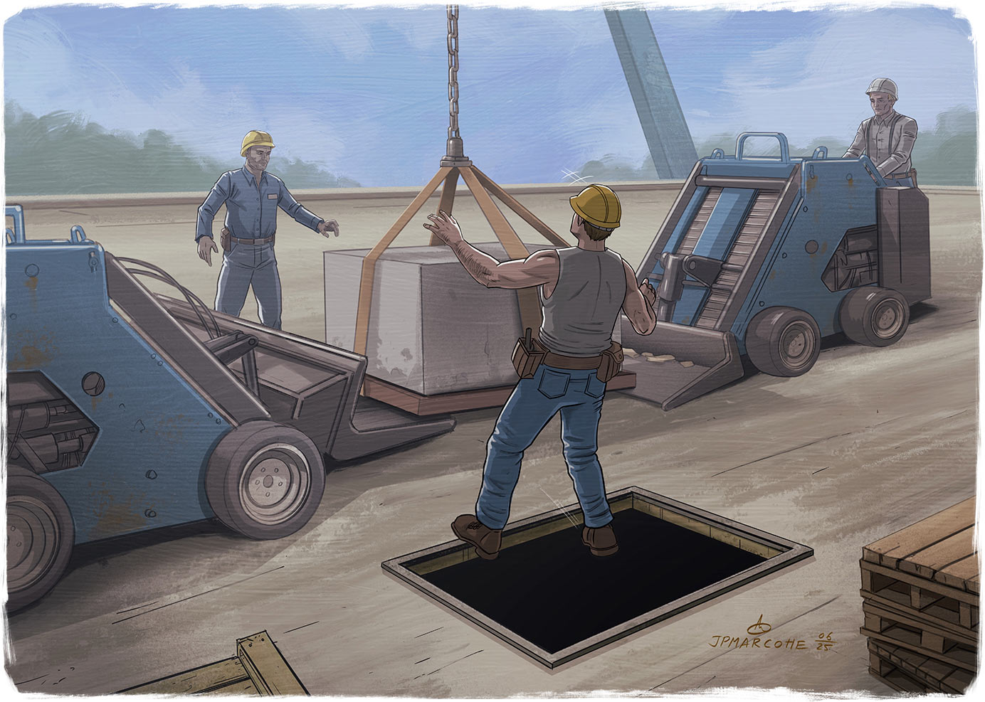 Illustration de l'accident.